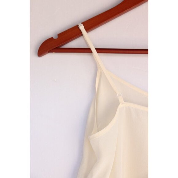 Wilfred Aritzia Women's Size XS Ivory Chimere Camisole Silk Lace Trim Tank Top - Picture 8 of 12